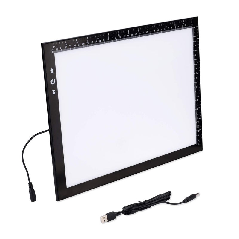 HSK B4/A3s Artist tracing Light Box Copy Table,USB Power Dimmerable 6000 Lux Lock Button Artcraft Light Pad for Tatto Drawing, Sketching, Animation,Diamond Painting - Image 1